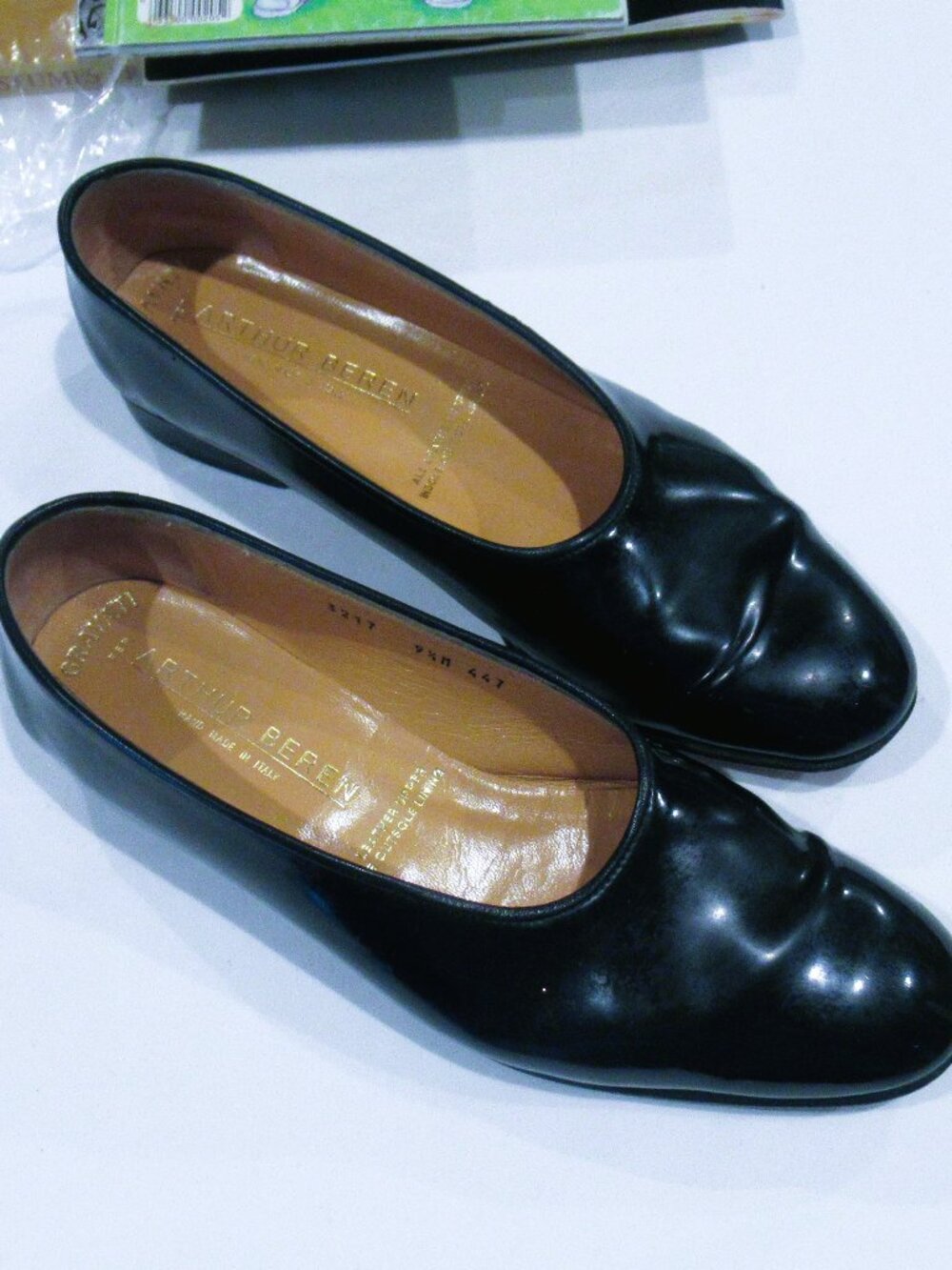 Arthur Beren black leather shoes, Gravati, sz. 9-1/2 M